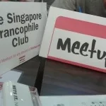 Singapore Francophile Club Meetup signs