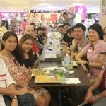 Singapore Francophile Club members sharing a meal